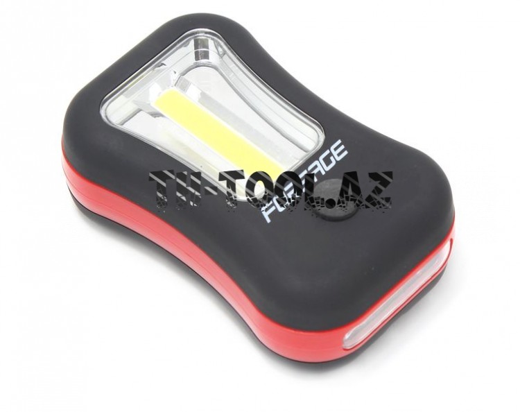 Фонарик переносной светодиодный в комплекте с батарейками (торцевой свет 4LED, боковой свет CUB, 3xAAA), в блистереForsage_Forsage