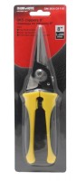 Ножницы для листового металла 0,8мм, прямые, с верхней фиксацией и возвратной пружиной 8"-200мм в блистере._BaumAuto_BaumAuto