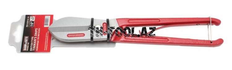 Ножницы по металлу с возвратной пружиной "прямой рез" 10"-250мм, на пластиковом держателе_BaumAuto_BaumAuto